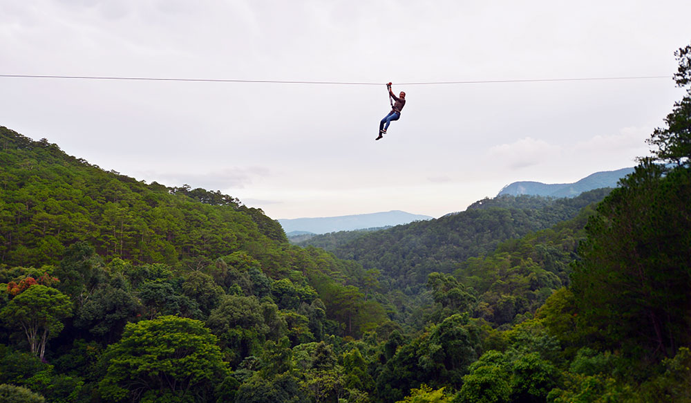 Đà Lạt: Khai trương trò chơi mạo hiểm trên cao