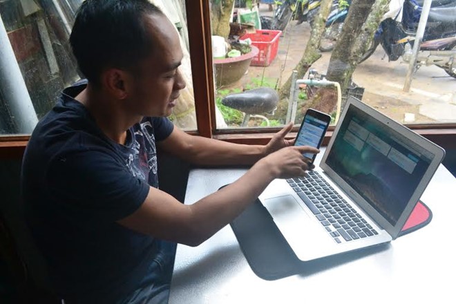 Sản xuất rau sạch bằng điện thoại ở Đà Lạt