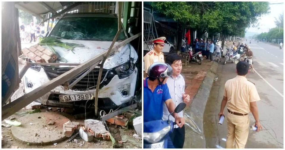 Lâm Đồng: Xế hộp mất lái lao thẳng vào nhà dân