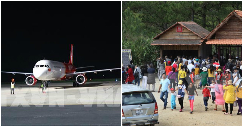 Chuyến bay đầu tiên chở du khách Trung Quốc đến Đà Lạt