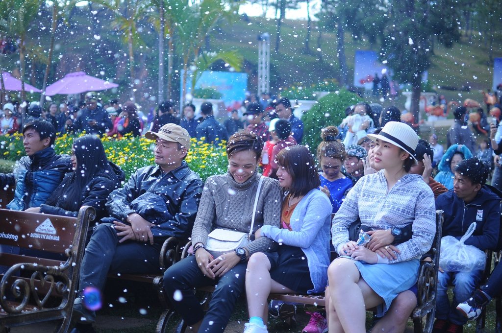 “Tuyết rơi” tại Đà Lạt vào lễ Valentine