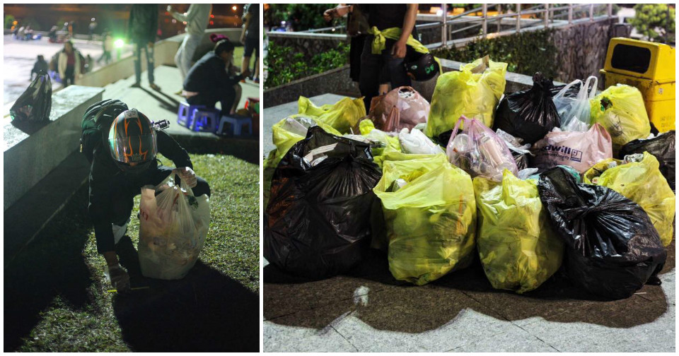 Phượt thủ dọn sạch rác ở quảng trường Lâm Viên – Đà Lạt