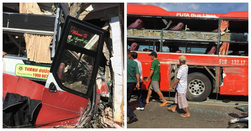 Di Linh: Hai xe khách giường nằm va chạm, nhiều hành khách bị thương