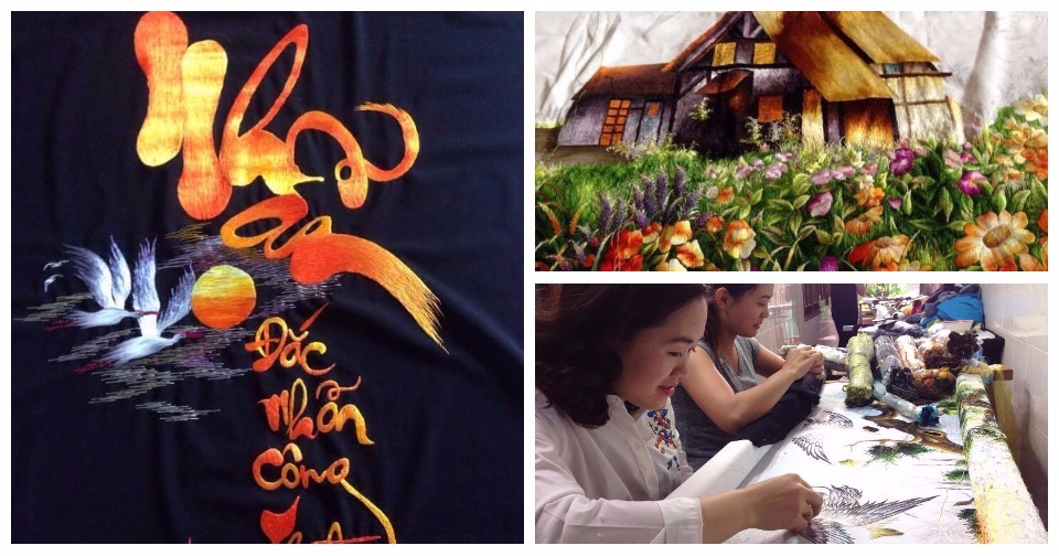 Bảo Lộc: Tranh thêu lụa giá lẻ, rẻ như giá sỉ