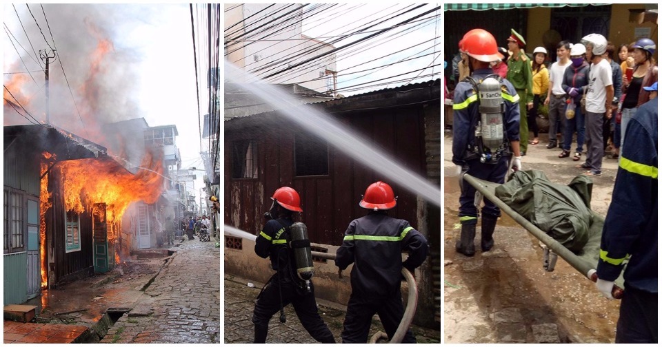 Cháy nhà ở trung tâm Đà Lạt, cụ ông 92 tuổi thiệt mạng