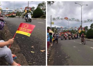 Đoàn đua xe đạp quốc tế VTV – Cúp Tôn Hoa Sen lần II – 2017 về đến Bảo Lộc