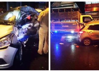 Bảo Lộc: Xe tải tông taxi đang qua đường, 1 người chết tại chỗ