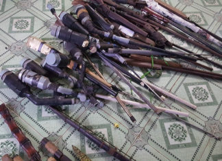 Công an huyện Di Linh thu nhận 69 khẩu súng các loại