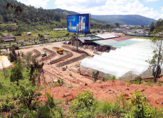 Thanh tra công ty san ủi sai phép đất rừng dưới chân đèo Prenn