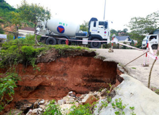 Đà Lạt: Nhiều vị trí bị sạt đất trên địa bàn thành phố do mưa lớn kéo dài