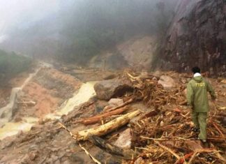 Đường Nha Trang – Đà Lạt bị cô lập do sạt lở