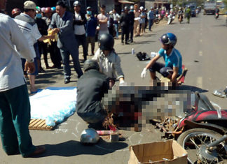 Bảo Lâm: Bị xe chở bauxite cán, 1 người tử vong