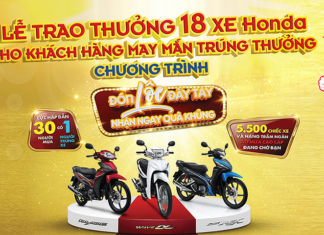18 khách hàng may mắn trúng thưởng xe Honda của hệ thống Head Tâm Anh