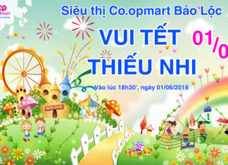 Co.opmart Bảo Lộc: Chương trình khuyến mãi “Rực Rỡ Sắc Màu Tuổi Thơ”