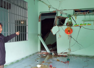 Bảo Lâm: Sạt lở đất khiến 5 nhà dân bị đổ sập, hư hỏng nghiêm trọng