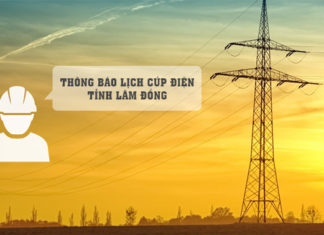 Lâm Đồng: Thông báo Lịch cúp điện từ ngày 15/07/2018 đến ngày 20/07/2018