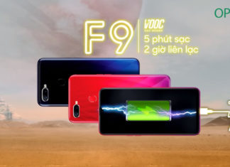 OPPO F9 5 phút sạc 2 giờ liên lạc, đặt trước ngay hôm nay để nhận ưu đãi khủng.