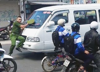 Đà Lạt: Tài xế ủi công an giữa phố khi chạy ô tô vào đường cấm