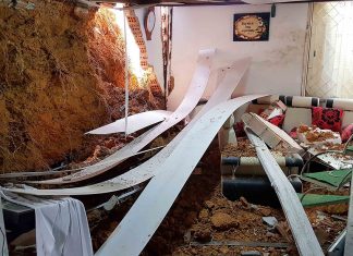 Đà Lạt: Sạt lở đất gây sập tường nhà, cả gia đình thoát nạn