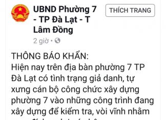 Đà Lạt: Cảnh giác với cán bộ giả danh để vòi vĩnh, xin đểu