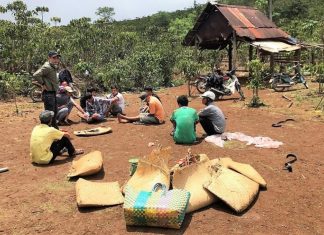 Công an Bảo Lâm phá trường đá gà quy mô lớn, thu giữ 40 xe máy