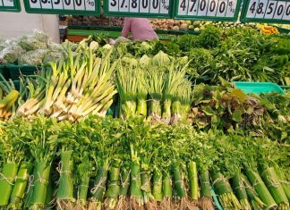 Siêu thị Co.opmart Bảo Lộc dùng lá chuối gói rau thay túi nilon