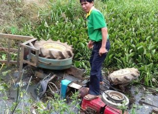 Lâm Đồng: Máy cày tự chế lao xuống suối, 1 người tử vong