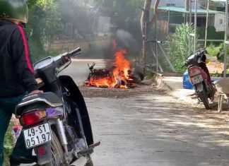 Đà Lạt: Đối tượng đốt xe máy nhằm cản trở việc cưỡng chế tháo dỡ nhà