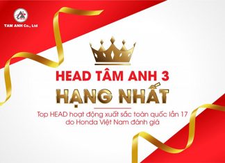 HEAD Tâm Anh xếp hạng nhất Top HEAD hoạt động xuất sắc do Honda Việt Nam đánh giá