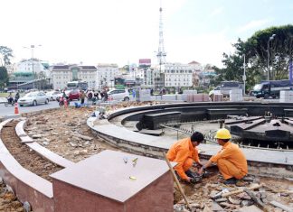 Cải tạo vòng xoay Đài phun nước trung tâm TP Đà Lạt