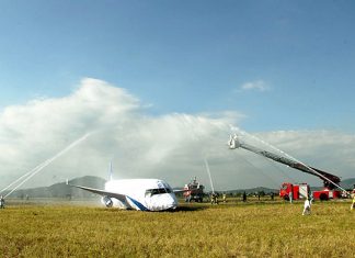 Lâm Đồng: Diễn tập xử lý tình huống tàu bay hạ cánh khẩn cấp vì sự cố kỹ thuật