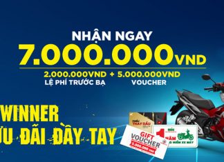 HEAD Tâm Anh khuyến mãi 7.000.000đ khi mua Winner X