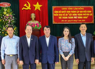 Bảo Lộc: Công bố Quyết định thành lập Ban điều hành triển khai Đề án xây dựng thành phố thông minh