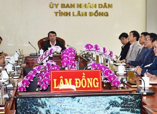 Lâm Đồng: Họp trực tuyến ứng phó áp thấp nhiệt đới có khả năng thành bão