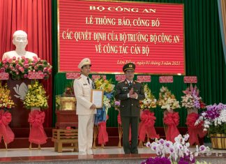 Công bố quyết định bổ nhiệm Giám đốc Công an tỉnh Lâm Đồng