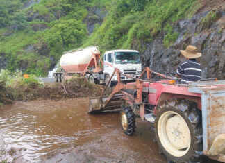 Đang nỗ lực giải phóng hiện trường sạt lở trên đèo Bảo Lộc
