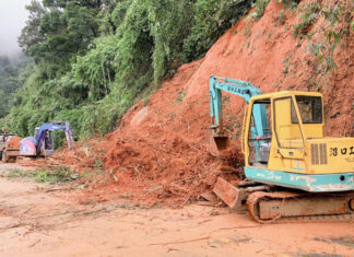 Đèo Bảo Lộc sạt lở