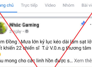 Xuất hiện thông tin bịa đặt ”sạt lở đất ở Lâm đồng khiến 22 chiến sĩ tử vong”