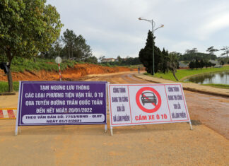 Đà Lạt: Tạm ngưng lưu thông qua đường Trần Quốc Toản để nâng cấp, mở rộng