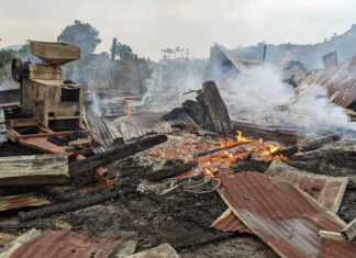 Lâm Đồng: Hỏa hoạn cháy rụi nhà của hộ nghèo ngày cận Tết