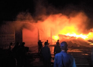 Di Linh: Cháy lớn tại xưởng sơ chế cà phê