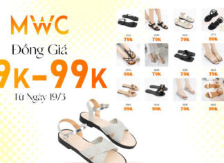 Bộ sưu tập giày dép đồng giá 79k – 99k tại MWC Shop