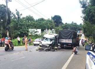 Lâm Đồng: Tai nạn liên hoàn trên đèo Chuối, Quốc lộ 20 ách tắc