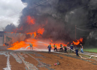 Kịp thời khống chế cháy lớn xảy ra tại huyện Đức Trọng