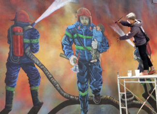 Đà Lạt: Xúc động bức tranh tưởng nhớ 3 chiến sĩ hy sinh khi tham gia chữa cháy