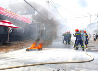 Bảo Lộc: Diễn tập phòng cháy, chữa cháy tại khu dân cư