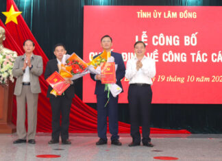 Tỉnh ủy Lâm Đồng công bố và trao quyết định về công tác cán bộ tại TP Bảo Lộc