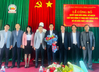 Công bố và trao Quyết định điều động, bổ nhiệm Chủ tịch Công ty TNHH MTV Xổ số kiến thiết Lâm Đồng