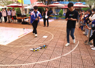 Cuộc thi sáng tạo Robocon tại Trường THPT Chuyên Bảo Lộc