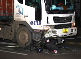 Bảo Lộc: Va chạm với xe container, người đi xe máy tử vong